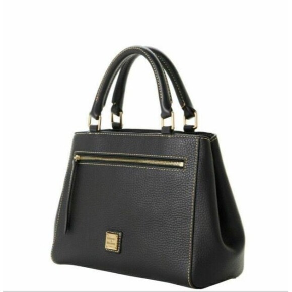 Dooney & Bourke Handbags - Dooney & Bourke Crossbody Pebble Grain Small Zip Satchel Hand Bag – Black NWT